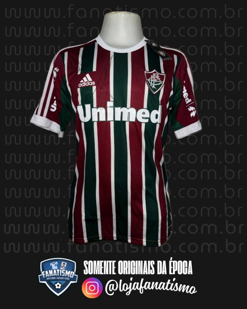 Camisa do Fluminense Oficial I Adidas 2014 #9 Fred De Jogo, Autografada e Nova G