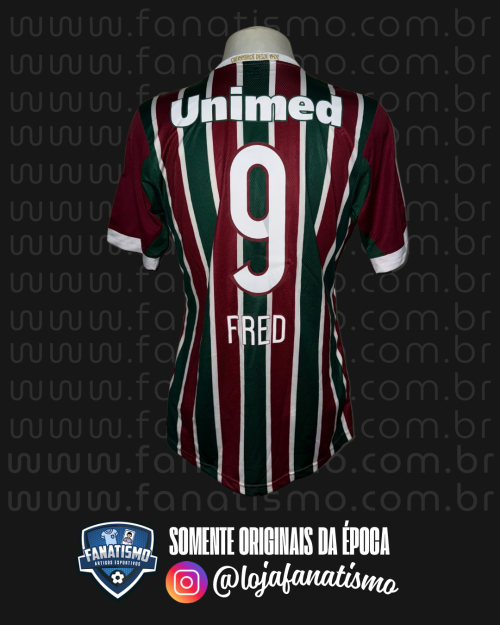Camisa do Fluminense Oficial I Adidas 2014 #9 Fred De Jogo, Autografada e Nova G - Imagem 2