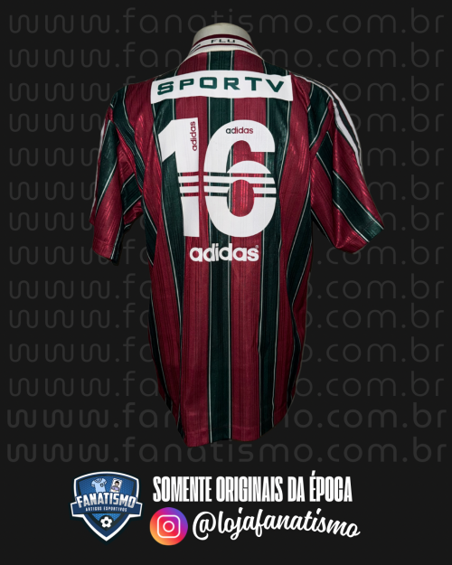 Camisa do Fluminense Oficial I Adidas 1996/1997 #16 Usada em Jogo - Imagem 2