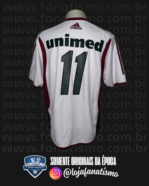 Camisa do Fluminense Oficial II Adidas 2003 #11 Romário Usada em Jogo e Autografada G - Imagem 2