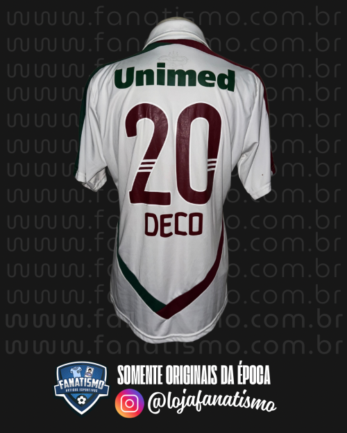 Camisa do Fluminense Oficial II Adidas 2012 #20 Deco Usada em Jogo e Autografada G - Imagem 2