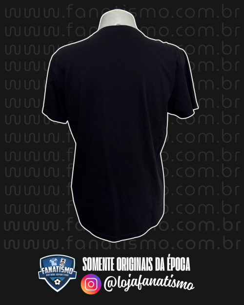 Camiseta do Vasco Oficial Reserva Preta Cruz Bordada G - Imagem 2