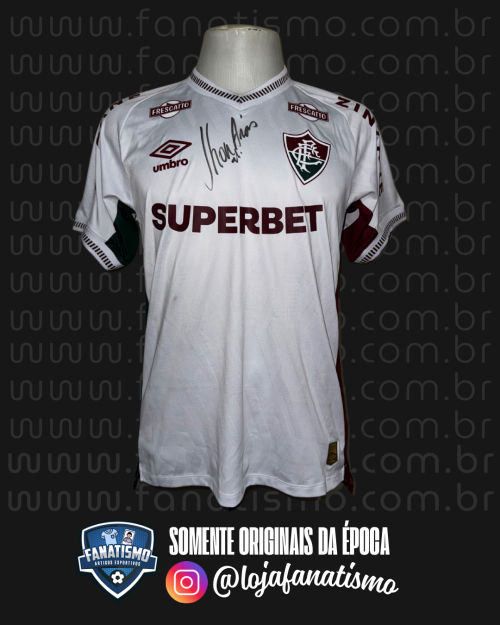 Camisa do Fluminense Oficial II Umbro 2025 #21 Jhon Árias Usada em Jogo vs. Aparecidense