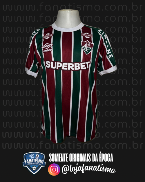 Camisa do Fluminense Oficial I Umbro 2025 #3 Thiago Silva Usada em Jogo vs. Vasco G