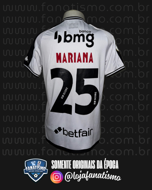 Camisa do Vasco Oficial II Kappa 2025 #25 Hugo Moura Usada em Jogo Único M - Imagem 2