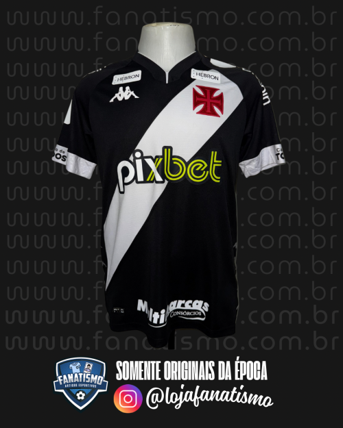 Camisa do Vasco Oficial I Kappa 2022 #25 Marlon Gomes Usada em Jogo M