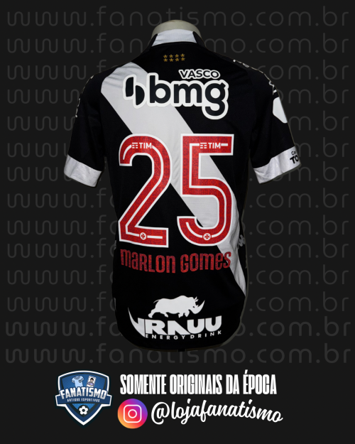 Camisa do Vasco Oficial I Kappa 2022 #25 Marlon Gomes Usada em Jogo M - Imagem 2
