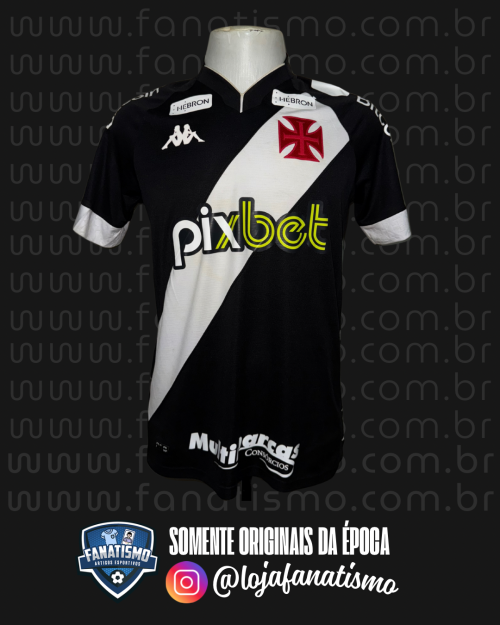 Camisa do Vasco Oficial I Kappa 2022 #16 Andrey Santos Usada em Jogo M