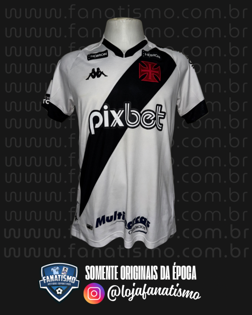 Camisa do Vasco Oficial II Kappa 2022 #9 Raniel Usada em Jogo vs. Ituano G