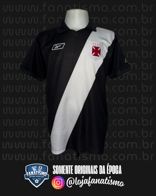 Camisa do Vasco Oficial I Jogos Internacionais Reebok 2007 #25 L. Bonfim De Jogo G