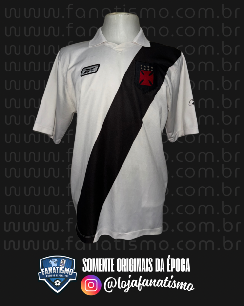 Camisa do Vasco Oficial II Jogos Internacionais Reebok 2007 #4 Vilson Usada em Jogo G
