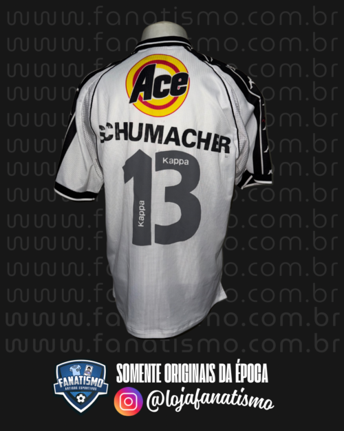 Camisa do Vasco Oficial II Futsal Kappa 2000 #13 Schumacher Usada em Jogo Liga Futsal G - Image 2