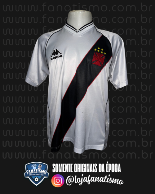 Camisa do Vasco Oficial II Kappa 2001 #8 Pedrinho Usada em Jogo M