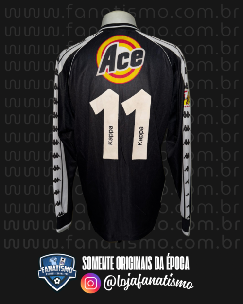 Camisa do Vasco Oficial I Manga Longa Futsal Kappa 2000 #11 Usada em Jogo G - Imagem 2