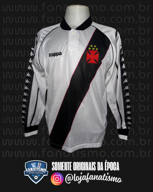 Camisa do Vasco Oficial II Manga Longa Kappa 1998 #10 M