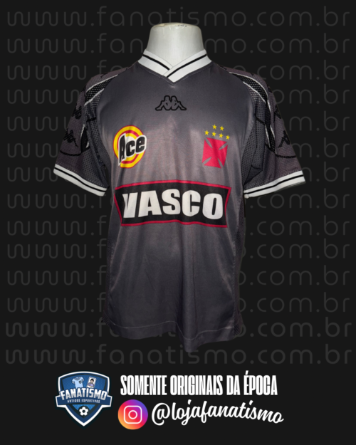 Camisa do Vasco Oficial Treino Cinza Kappa 1999/2000 M