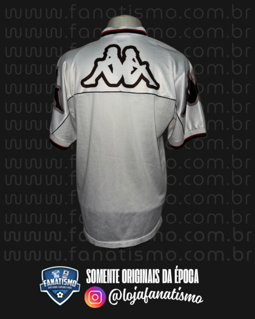 Camisa do Vasco Oficial Treino Branca Kappa 1998 G - Imagem 2