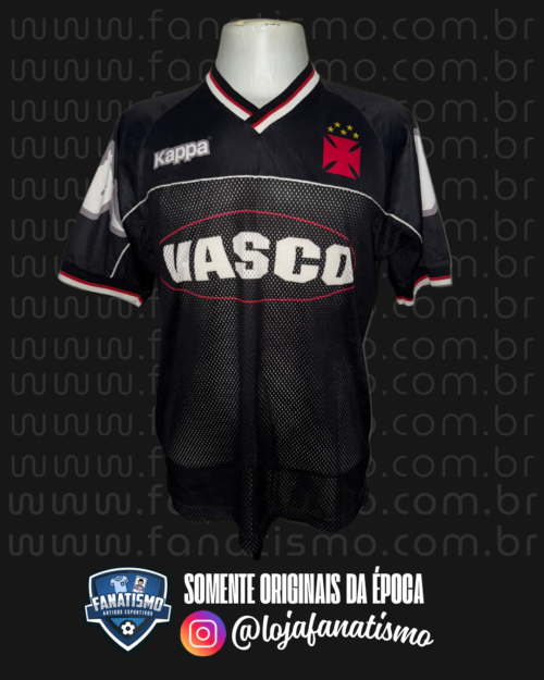 Camisa do Vasco Oficial Treino Preta Kappa 1998 G