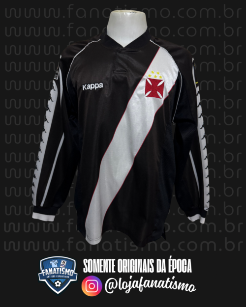 Camisa do Vasco Oficial I Manga Longa Kappa 1998 #11 GG