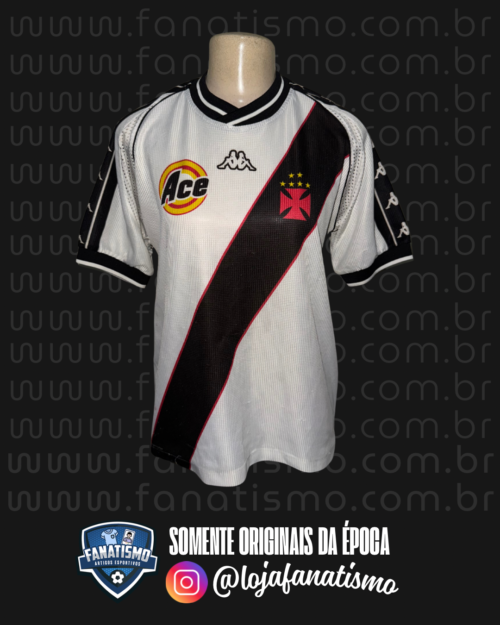 Camisa do Vasco Oficial II Kappa 1999/2000 #10 Edmundo Infantil/Feminina