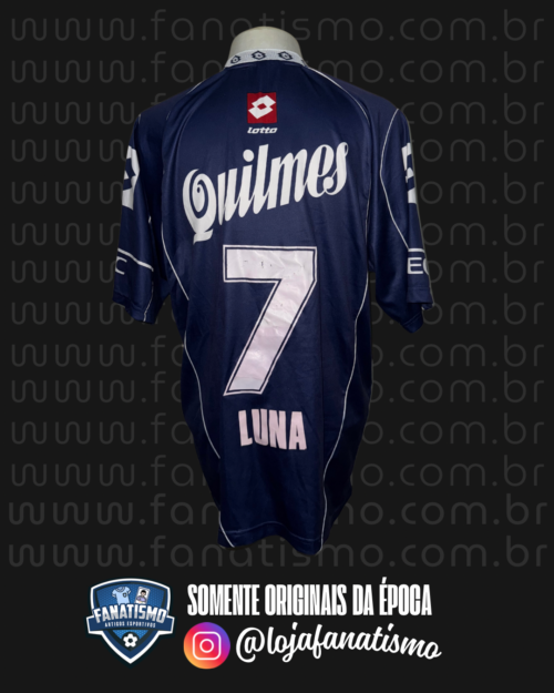 Camisa do Quilmes/ARG Oficial I Lotto 2007 #7 Luna Usada em Jogo GG - Imagem 2