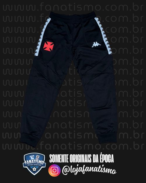 Calça do Vasco Oficial Viagem Kappa 2023/2024 C/Bolsos M