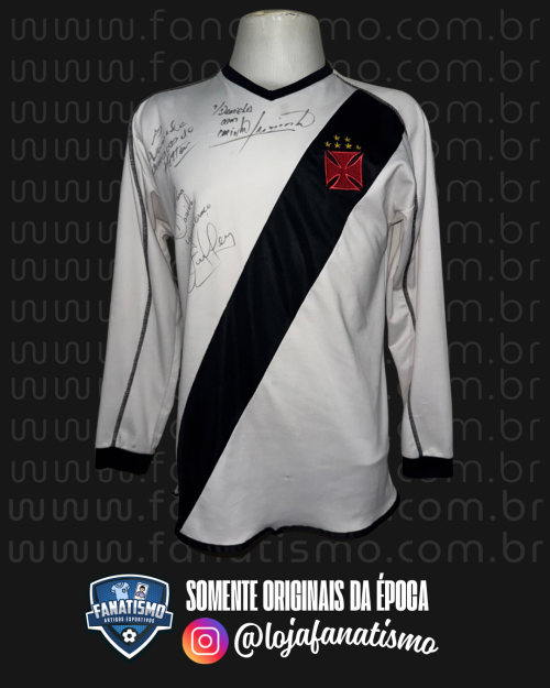 Camisa do Vasco Oficial II Tampão 2001 #10 Juninho Paulista Usada em Jogo Único