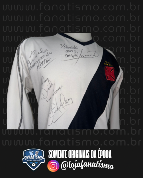 Camisa do Vasco Oficial II Tampão 2001 #10 Juninho Paulista Usada em Jogo Único - Imagem 3