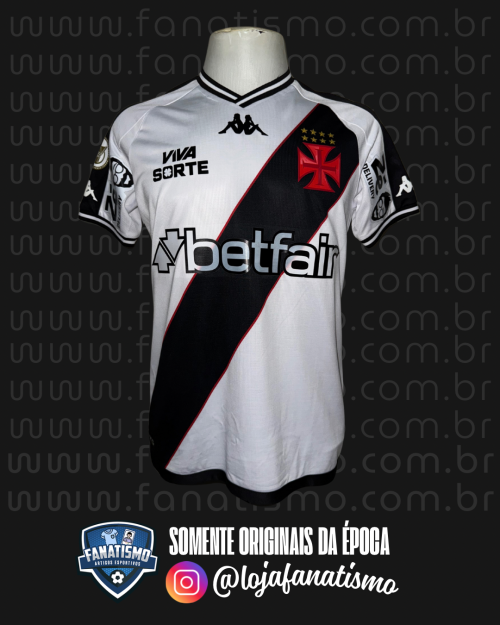 Camisa do Vasco Oficial II Kappa 2024 #26 Dominguez De Jogo Brasileirão