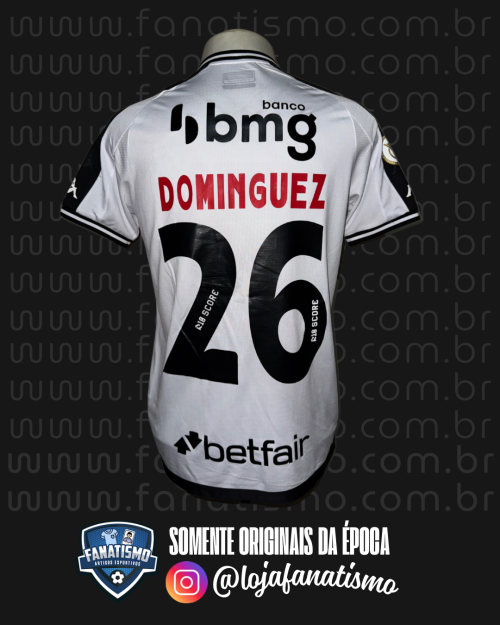 Camisa do Vasco Oficial II Kappa 2024 #26 Dominguez De Jogo Brasileirão - Imagem 2