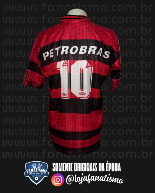 Camisa do Flamengo Oficial I Umbro 1996 #10 AXL - Imagem 2