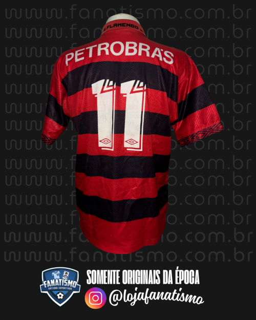 Camisa do Flamengo Oficial I Umbro 1994/1995 #11 Romário G - Imagem 2