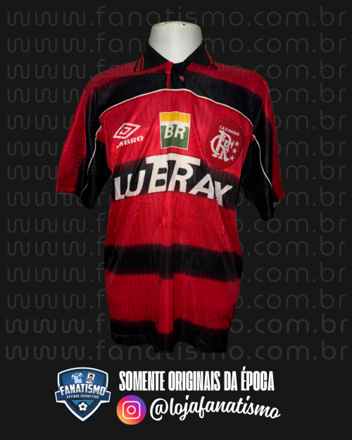 Camisa do Flamengo Oficial I Umbro 1997 #6 Athirson Usada em Jogo AXL