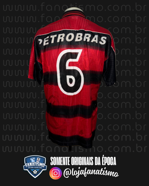 Camisa do Flamengo Oficial I Umbro 1997 #6 Athirson Usada em Jogo AXL - Imagem 2