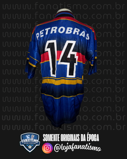 Camisa do Flamengo Oficial III Umbro 1997 #14 Preparada P/Jogo - Imagem 5