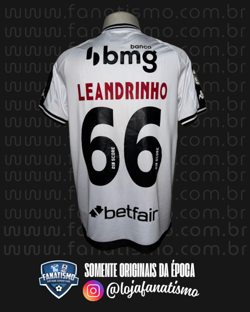 Camisa do Vasco Oficial II Kappa 2024 #66 Leandrinho Usada em Jogo M - Imagem 2