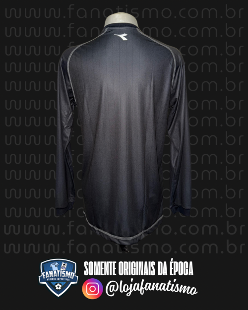 Camisa do Vasco Oficial Manga Longa Goleiro Preta Transição Diadora 2018 Nova G - Imagem 2
