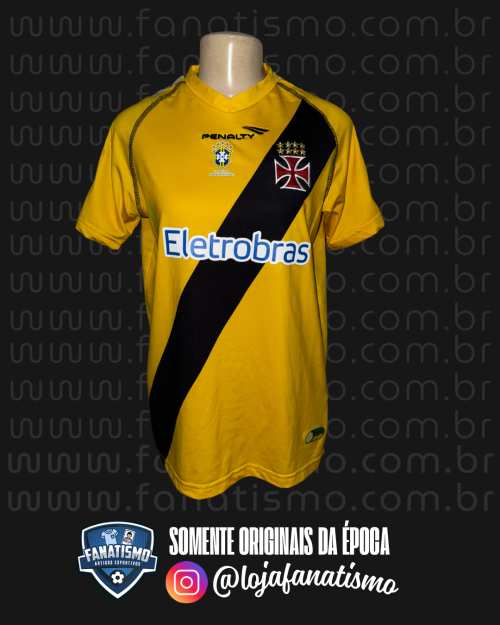 Camisa do Vasco Oficial Goleiro Amarela Penalty 2011 #1 F. Prass Juvenil/Feminina 12