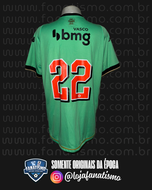 Camisa do Vasco Oficial Goleiro Verde Kappa 2023/2024 #22 GG - Imagem 2