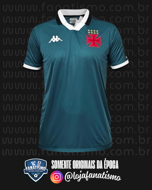 Camisa do Vasco Oficial Goleiro Verde Kappa 2024/2025 Nova 3G