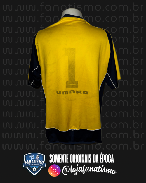 Camisa do Vasco Oficial Goleiro Amarela Umbro 2003 #1 Fábio - Imagem 2