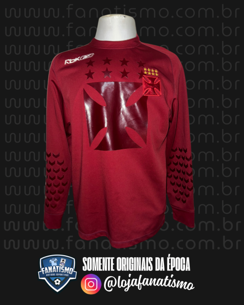Camisa do Vasco Oficial Manga Longa Goleiro Vinho Reebok 2006/2007 #1 Cássio G