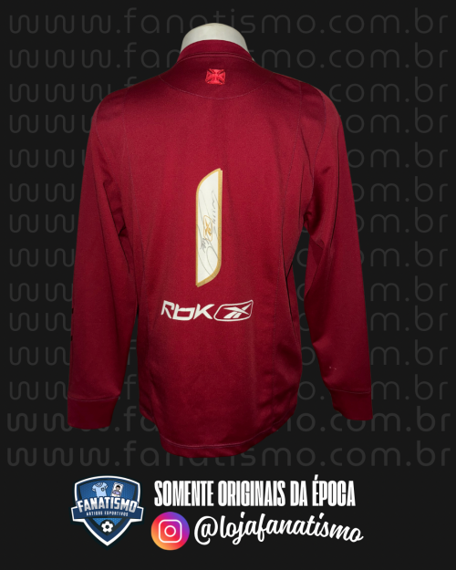 Camisa do Vasco Oficial Manga Longa Goleiro Vinho Reebok 2006/2007 #1 Cássio G - Imagem 2