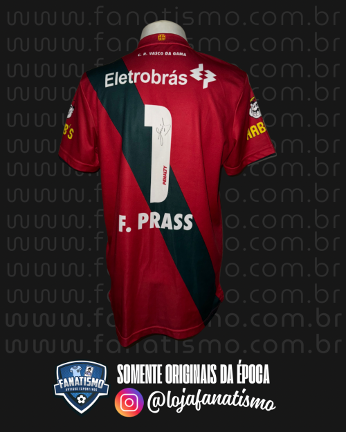 Camisa do Vasco Oficial Goleiro Portugal Penalty 2009 #1 Fernando Prass Autografada G - Imagem 2