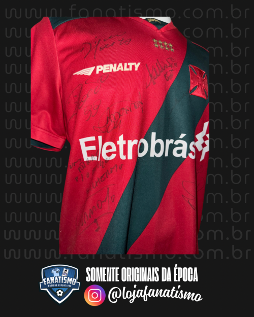 Camisa do Vasco Oficial Goleiro Portugal Penalty 2009 #1 Fernando Prass Autografada G - Imagem 3