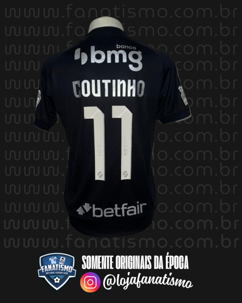 Camisa do Vasco Oficial III Kappa 2025 #11 Coutinho Preparada P/Jogo M - Imagem 2