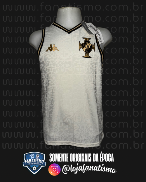 Regata do Vasco Oficial Urban Origens Kappa Off-White Nova M