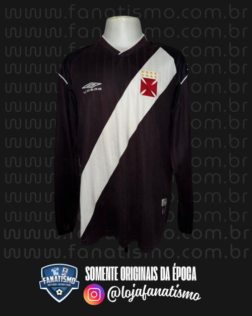 Camisa do Vasco Oficial I Manga Longa Umbro 2003 #14 De Jogo GG