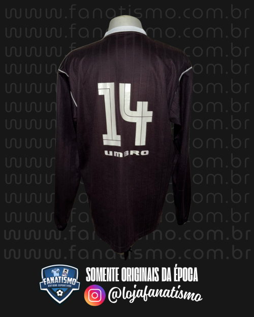 Camisa do Vasco Oficial I Manga Longa Umbro 2003 #14 De Jogo GG - Imagem 2