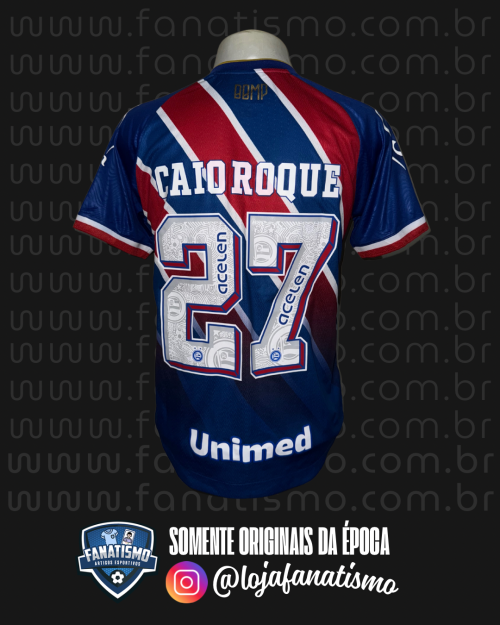 Camisa do Bahia Oficial I Esquadrão 2025 #27 Caio Roque Usada em Jogo M - Imagem 2